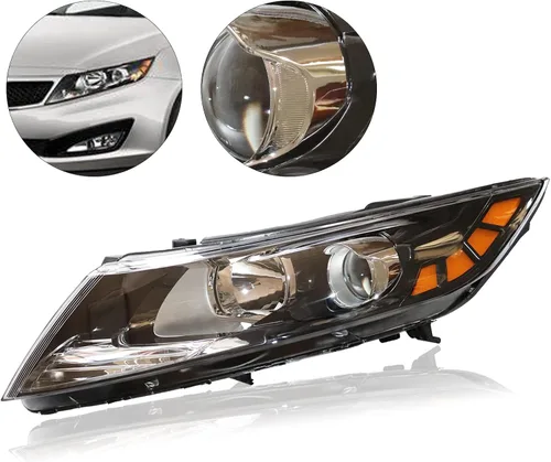 Vista 3 de Para KIA Optima 2011-2013 faros halógenos de fábrica. Lámpara de montaje de faros halógenos para Kia Optima 2011 2012 2013 para Kia Optima con lente