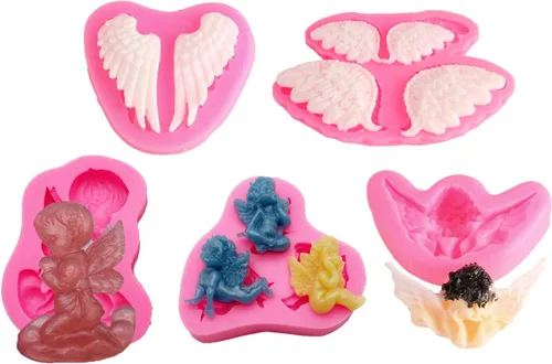 Vista 14 de 3pc chica bailarina, herramientas de maquillaje, labios boca silicona chocolate molde pastel decoración herramientas Fondant Sugarcraft moldes