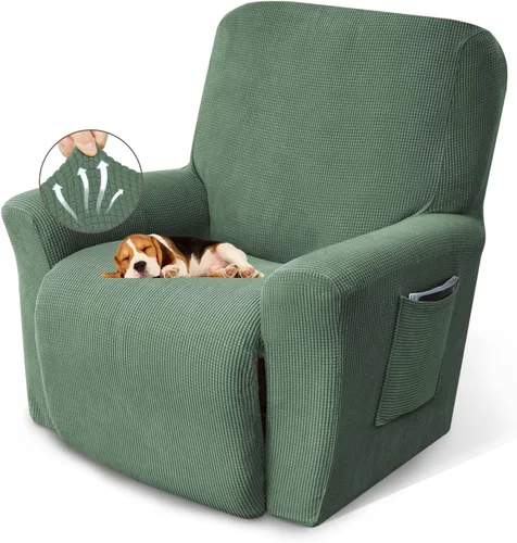 Vista 13 de KEKUOU Fundas para sillón reclinable, fundas para sillón reclinable Lazy Boy, fundas elásticas para sofá, 1 pieza de protector de muebles con parte