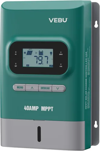 Vista 10 de MPPT Controlador de carga solar - Controladores de carga para paneles solares - 50V, 20 amperios, 12/24 voltios