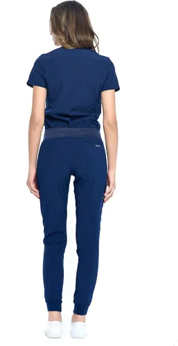 Vista 5 de Dagacci Medical Uniform Conjunto de ropa quirúrgica unisex de 4 vías para mujer y hombre