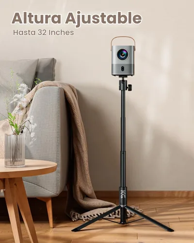 Vista 4 de KraftGeek Soporte de Proyector Portátil para Exterior, Soporte Trípode de Proyector Ajustable de 32" para Noche de Cine en Casa y al Aire Libre
