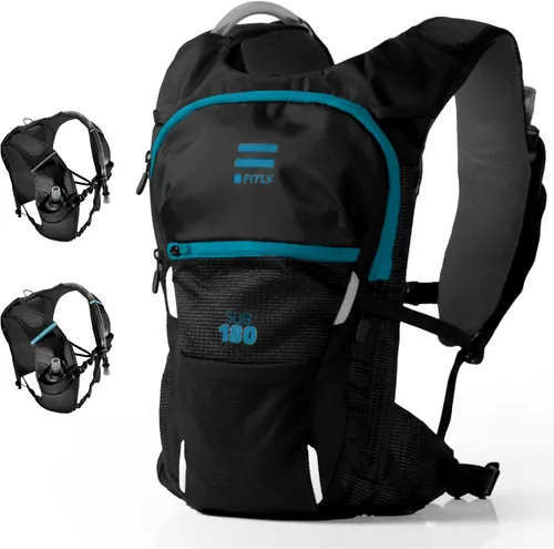 Vista 8 de FITLY Minimalist Running Pack - Running Backpack Phone Holder, Storage, Thoracic Belt - Carry Personal Items - Running Gear for Men & Women