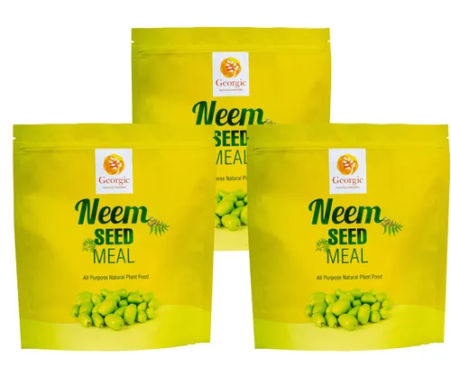 Vista 7 de Harina de semillas de neem premium, fertilizante natural para jardinería y enmienda del suelo, protege tu jardín con fertilizante orgánico