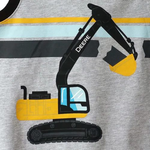 Vista 4 de John Deere - Camiseta de rayas para niños pequeños