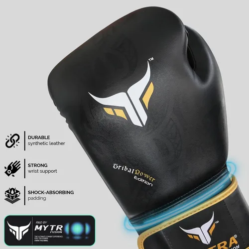 Vista 6 de Mytra Fusion Boxing Gloves – Kickboxing Gloves for Men & Women Boxing Training Gloves MMA Muay Thai Gloves Punching Gloves