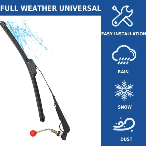 Vista 7 de Kit de limpiaparabrisas manual para carrito de golf, universal con limpiaparabrisas utilitario de 15.7 pulgadas, funciona a mano, compatible