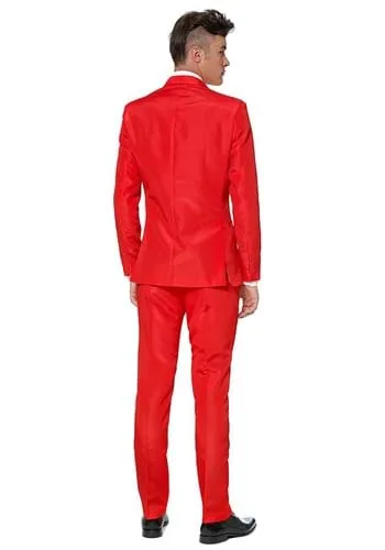 Vista 2 de Traje rojo sólido para hombre Suitmeister Multicolor