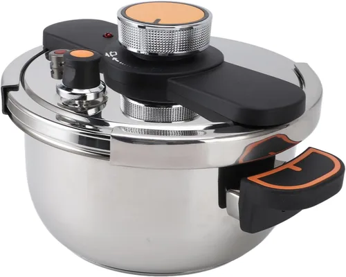 Vista 6 de JTLB Olla a presión profesional de acero inoxidable con calefacción uniforme eficiente y de gran capacidad, olla para conservas de cocina casera (5L)