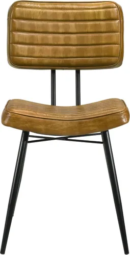 Vista 5 de Coaster Home Furnishings - Misty - Cuero y metal - Sillas laterales de comedor tapizadas con asiento y respaldo copetudos - Comedor y cocina casera