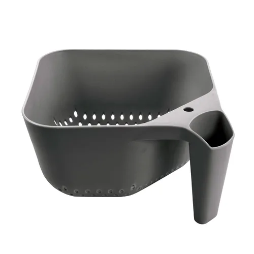 Vista 8 de Tovolo Elements - Colador cuadrado con asa para pasta, frutas, bayas, verduras, fácil de limpiar, sin BPA, resistente al calor, colador de plástico