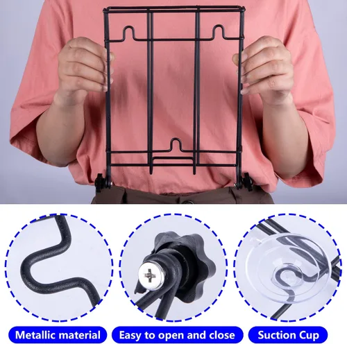 Vista 4 de Soporte plegable para máquina de hielo, soporte de metal resistente para máquina de hielo, cocina, congelador, bar, fiesta, boda, gran capacidad