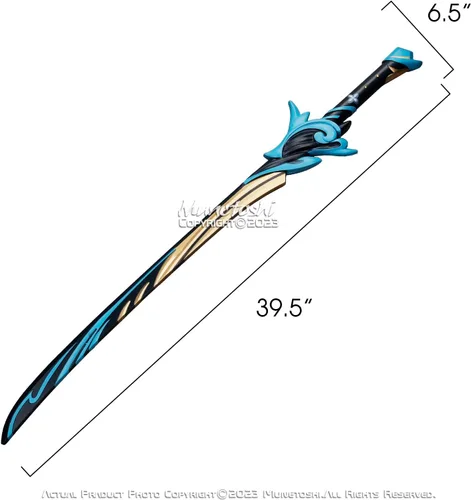 Vista 3 de 39.5 pulgadas de espuma Haran Geppaku Futsu Katana Samurai Sword Impact Video Game Anime Prop Cosplay disfraz