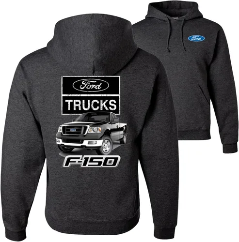Vista 14 de Wild Bobby Ford Trucks F150 Pickup Cars and Trucks Front and Back - Sudadera con capucha unisex