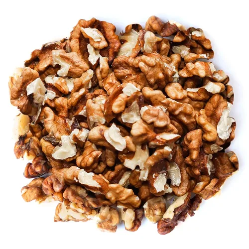 Vista 3 de Nueces tostadas secas, 1 libra - Piezas de nueces sin sal. Bocadillo delicioso y nutritivo. Apto para dieta cetogénica y paleo. Ideal