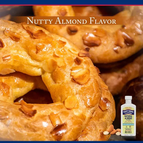 Vista 4 de Happy Home Sabor natural de almendras, sin alcohol, certificado Kosher, 7 onzas.