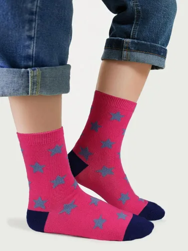 Vista 6 de COTTON DAY Caja de regalo de 7 días de la semana, calcetines cortos de moda para niños y niñas, diseño de animales, flores, estrellas, rayas