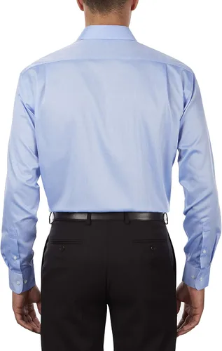 Vista 3 de Tommy Hilfiger Camisa de vestir para hombre, ajuste regular, sin planchado, color liso