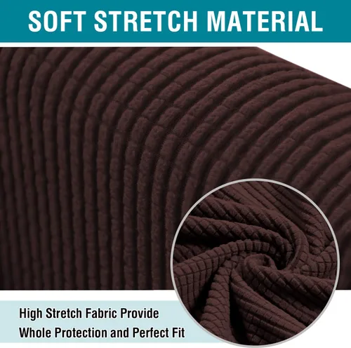 Vista 3 de Funda de alta elasticidad para silla de club, funda para sillón de bañera con parte inferior elástica, súper suave, jacquard de elastano, resistente