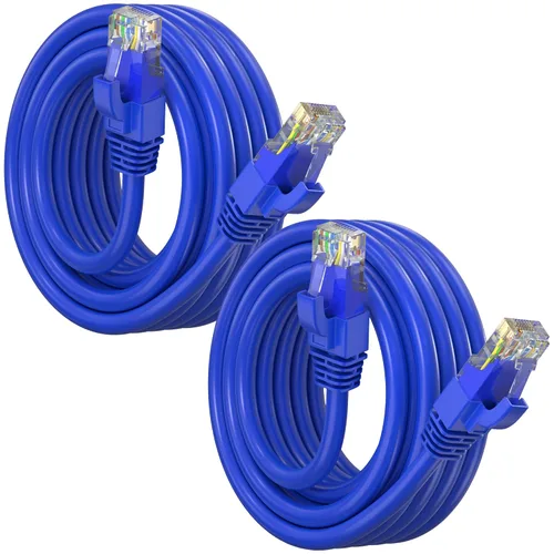 Vista 10 de Maximm Cable Ethernet Cat6, color negro (paquete de 2), cable UTP de 10 Gbps 550 MHz