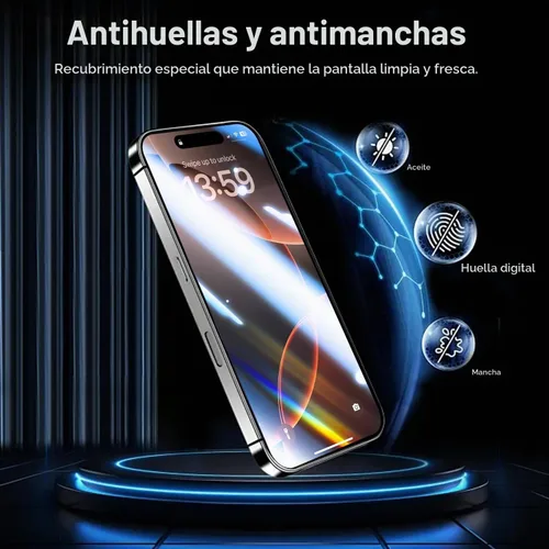 Vista 7 de OneFish Protector de pantalla de vidrio templado de borde completo para iPhone 11 Pro/XS/X de 5.8 pulgadas, paquete de 2 refuerzos de bordes HD