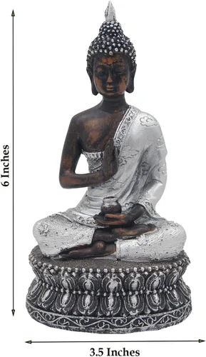 Vista 5 de DharmaObjects Estatua de Buda de Meditación Estatua de Buda para Meditación en Casa (Vitarka)