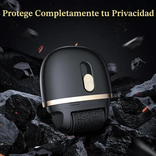 Vista 2 de Sello de rodillo de protección contra robo de identidad recargable, negro