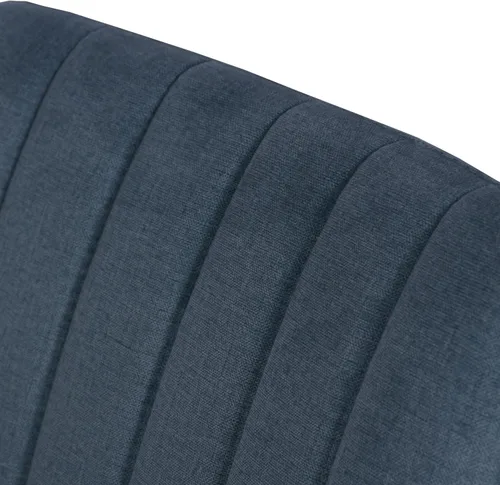 Vista 9 de Roundhill Furniture Wendell - Juego de 2 sillas de comedor tapizadas contemporáneas, color azul