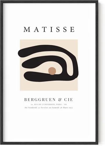 Vista 51 de HAUS AND HUES Matisse - Lámina de arte moderno minimalista - Arte de pared estético de Henri Matisse, póster abstracto para cuarto de dormitorio