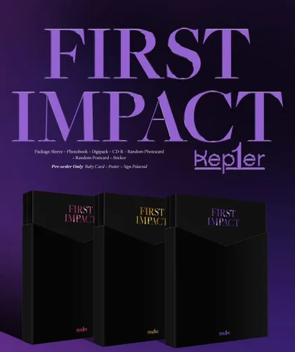 Vista 2 de GENIE MUSIC Kep1er - Álbum PRIMER IMPACTO+Beneficio de preventa+Póster plegado+Juego de tarjetas fotográficas adicionales (Conectar 1 ver.)