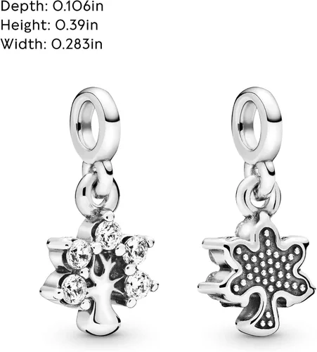 Vista 5 de Pandora ME Jewelry - Colgante de árbol de circonita cúbica en plata de ley, solo se adapta a estilos Pandora ME, Plata esterlina, Circonita Cúbica
