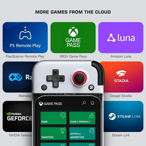 Vista 2 de GameSir X2 Lightning - Controlador de juego móvil para iPhone iOS, teléfono Gamepad Play Xbox Game Pass, Playstation, COD Mobile, MFi, Arcade