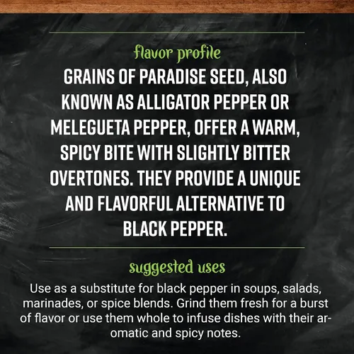 Vista 4 de Frontier Bulk Grains of Paradise Seed Entero, 16 onzas