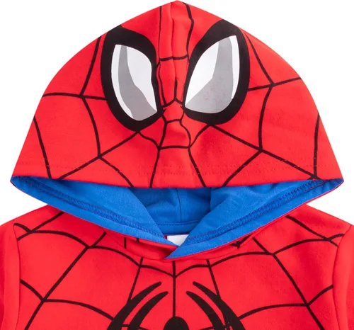 Vista 2 de Marvel Sudadera con capucha Spider-Man or Hulk Boys para niños pequeños y grandes Rojo o Verde