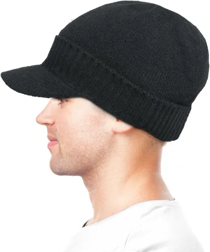 Vista 34 de Dahlia Gorro para hombre con visera - lana, sombrero de invierno con borde, forro polar