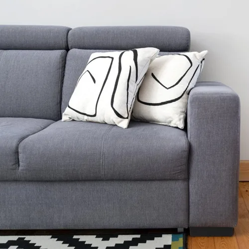 Vista 8 de Housoutil 4 patas de muebles en forma de L, elevadores de sofá de plástico negro de 2 pulgadas con tornillos para sofá seccional, elevadores