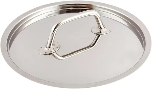 Vista 18 de Restaurantware Tapa de sartén de acero inoxidable, 7 x 2 pulgadas