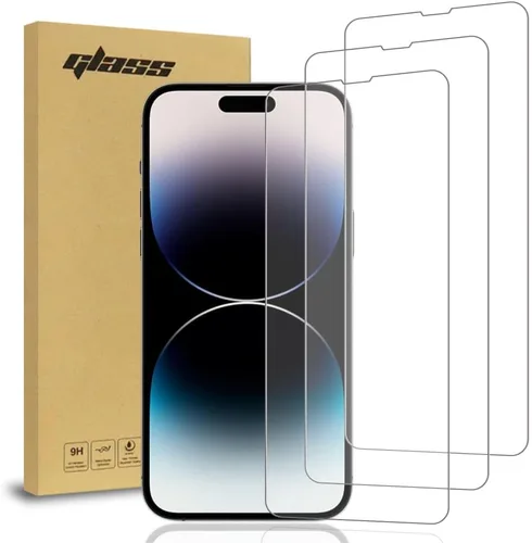 Vista 7 de Rome Tech Paquete de 3 protectores de pantalla de vidrio templado para iPhone 14 (iPhone 14 Plus)