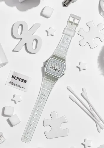 Vista 3 de Casio Colección de relojes importado de Japón F-91WS-7JH blanco