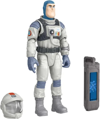 Vista 4 de Mattel Disney y Pixar Lightyear XL-01 Figura de acción de Buzz Lightyear, 12 puntos de articulación y accesorios, escala de 5 pulgadas