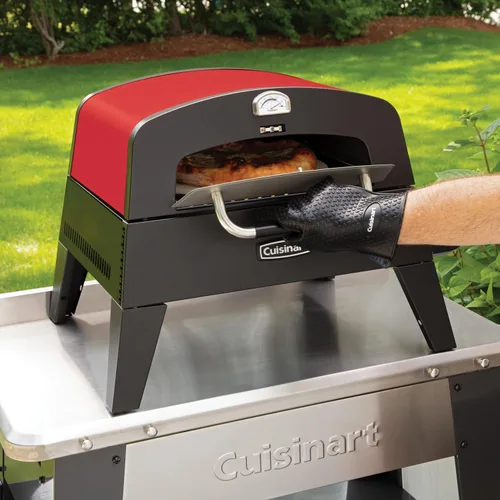 Vista 2 de Cuisinart CGM-520 Guantes de silicona resistentes al calor, color negro (paquete de 2)