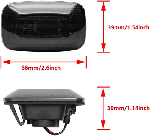 Vista 8 de Luz LED para guardabarros lateral compatible con Toyota LCruiser serie 100/70/80 compatible con Lexus LX470 LCruiser Prado 90 Series FJ Cruiser