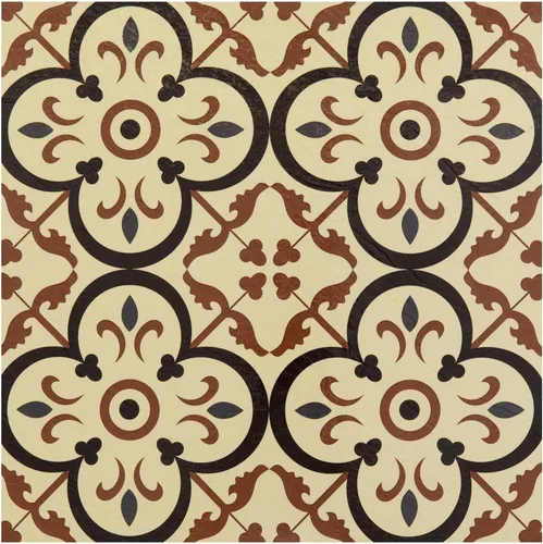 Vista 13 de Azulejo de vinilo autoadhesivo retro de 12 x 12 pulgadas, Affinity, 10 azulejos/10 pies cuadrados. Self-Adhesive Backing and Multi-Plank Coverage