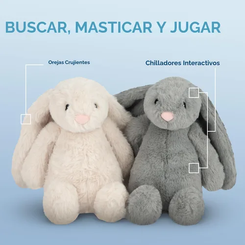 Vista 3 de Best Pet Supplies Juguetes chirriantes para perros con tela suave y duradera para mascotas pequeñas, medianas y grandes, juguete interactivo