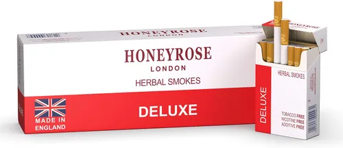 Vista 7 de Honeyrose Deluxe, humo de hierbas sin tabaco ni nicotina, 1 caja, fabricado en Inglaterra