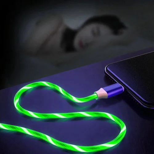 Vista 6 de AYI 3 Combinaciones Cable Cargador Multi Puertos USB A a USBC Micro PD Cord de Carga Rápida Iluminado Flujo de Corriente Compatible con Casi Todos 3