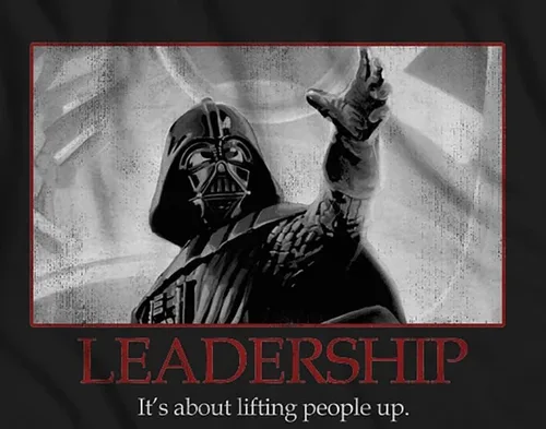 Vista 5 de STAR WARS Darth Vader Leadership - Camiseta con póster motivacional para hombre