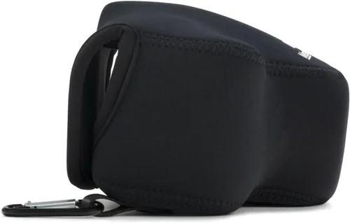 Vista 3 de MegaGear Nikon Coolpix L840 - Funda de neopreno para cámara, con mosquetón, color negro