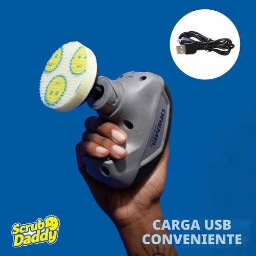 Vista 5 de Kit de Limpieza con Cepillo Eléctrico Giratorio Dremel Versa Power con 5 Esponjas de Limpieza Scrub Daddy - Limpiador Eléctrico Inalámbrico