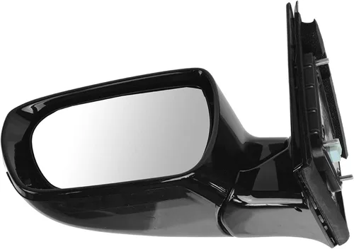 Vista 145 de TRQ Espejo plegable con calefacción eléctrica del lado del conductor con indicador de punto ciego pintura a juego negro liso compatible con Kia